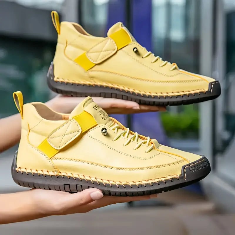 Women's Slip on Sneakers Walking Shoes with Padded Collar and Faux Leather Upper - Image 10