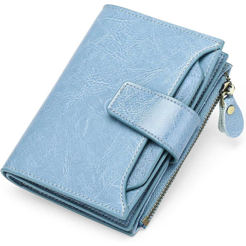 Women's Small Bifold Wallet with Zipper Coin Pocket and RFID Protection - Image 10