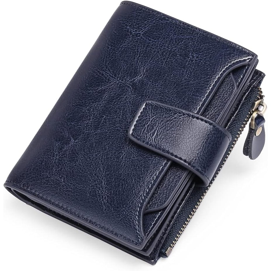 Women's Small Bifold Wallet with Zipper Coin Pocket and RFID Protection - Image 11