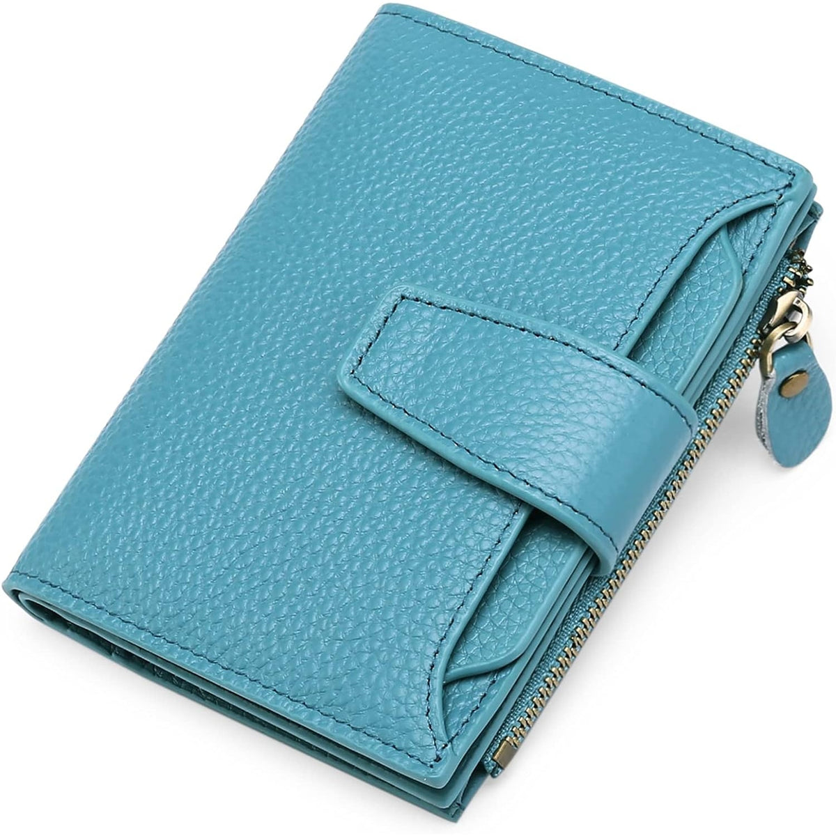 Women's Small Bifold Wallet with Zipper Coin Pocket and RFID Protection - Image 18