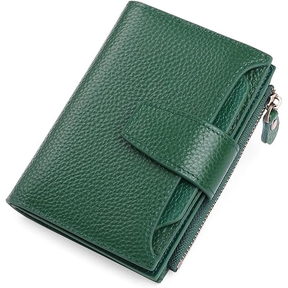 Women's Small Bifold Wallet with Zipper Coin Pocket and RFID Protection - Image 19