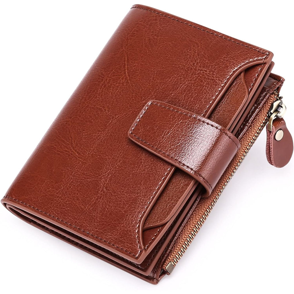 Women's Small Bifold Wallet with Zipper Coin Pocket and RFID Protection - Image 2