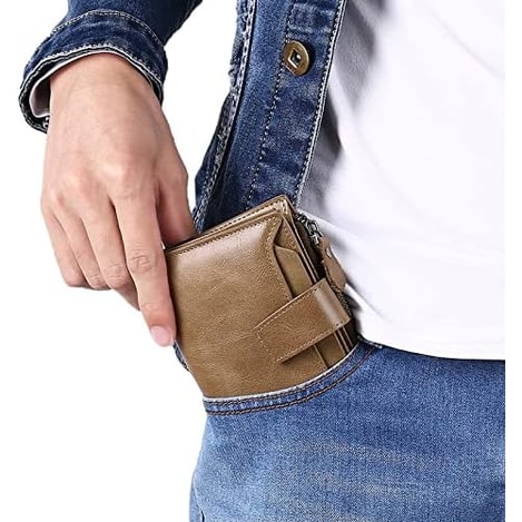 Women's Small Bifold Wallet with Zipper Coin Pocket and RFID Protection - Image 23