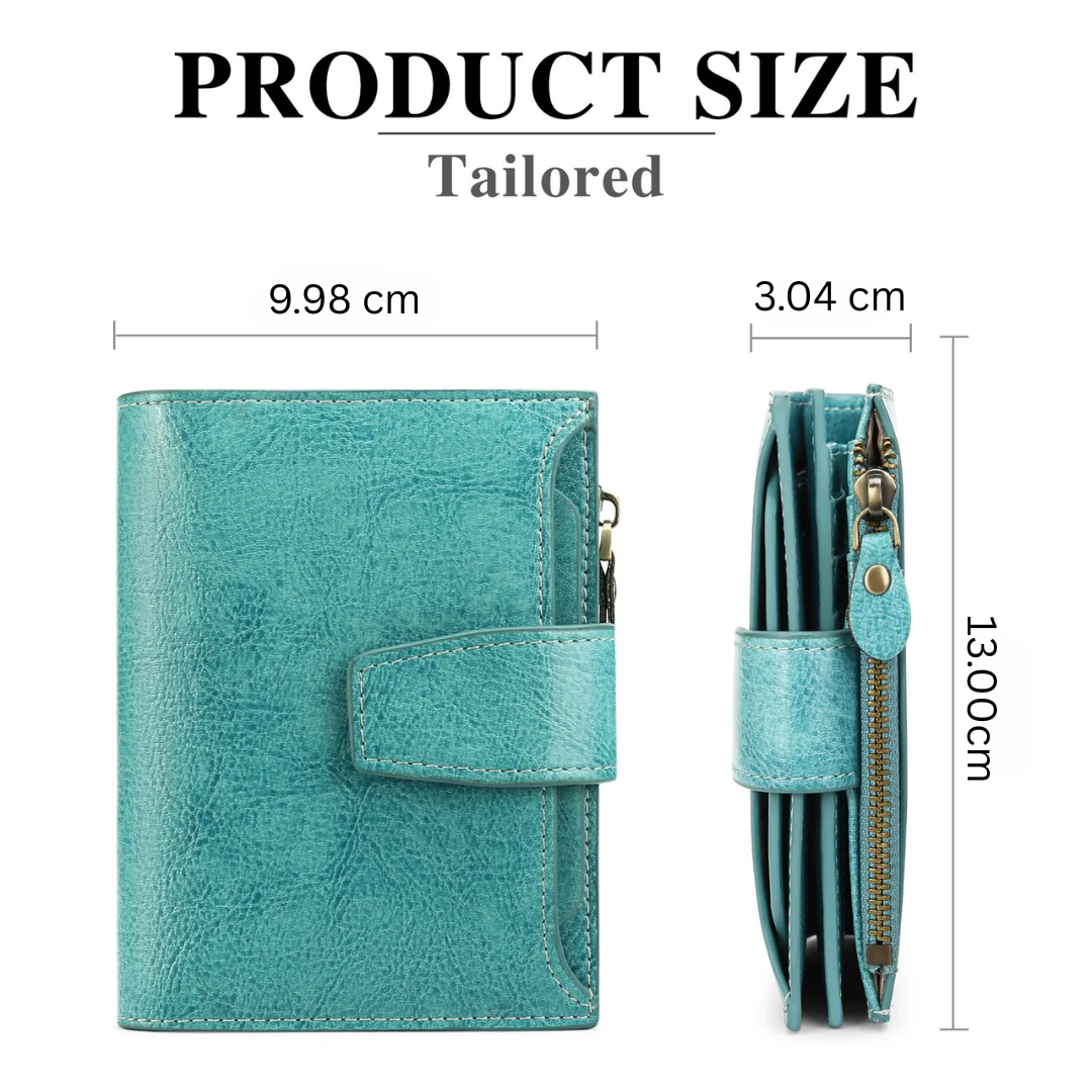Women's Small Bifold Wallet with Zipper Coin Pocket and RFID Protection - Image 25