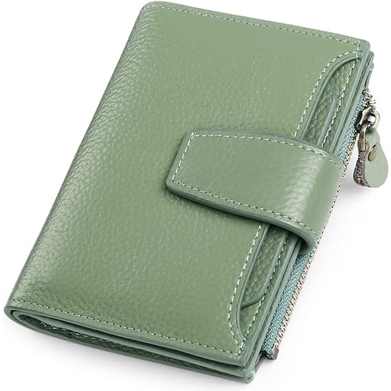 Women's Small Bifold Wallet with Zipper Coin Pocket and RFID Protection - Image 3