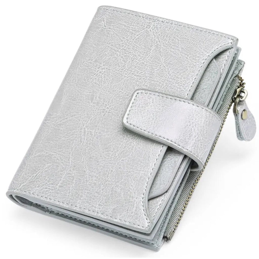 Women's Small Bifold Wallet with Zipper Coin Pocket and RFID Protection - Image 30