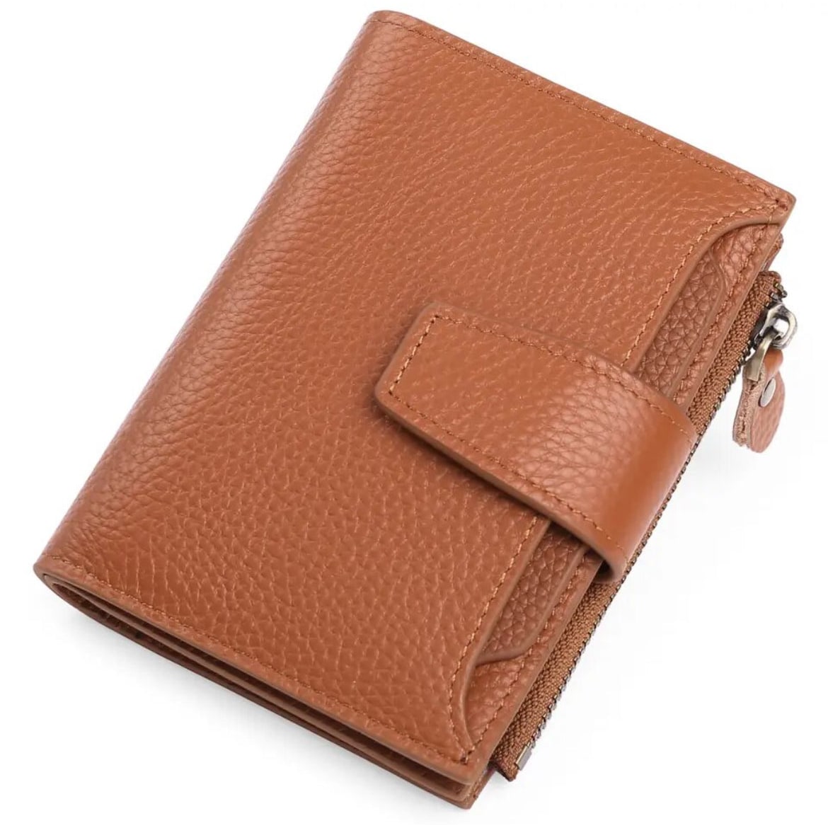 Women's Small Bifold Wallet with Zipper Coin Pocket and RFID Protection - Image 31
