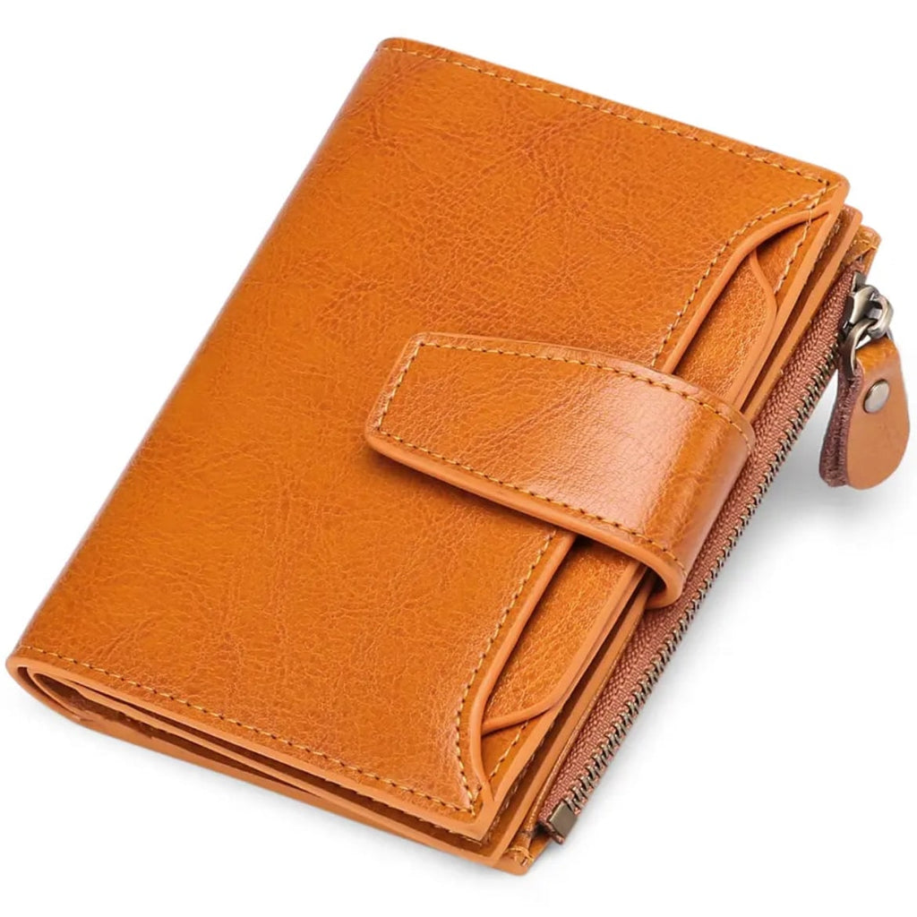 Women's Small Bifold Wallet with Zipper Coin Pocket and RFID Protection - Image 32