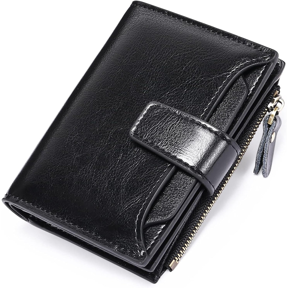 Women's Small Bifold Wallet with Zipper Coin Pocket and RFID Protection - Image 5