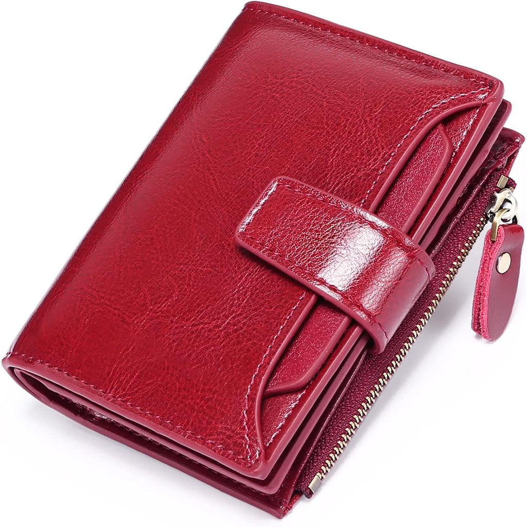 Women's Small Bifold Wallet with Zipper Coin Pocket and RFID Protection - Image 6