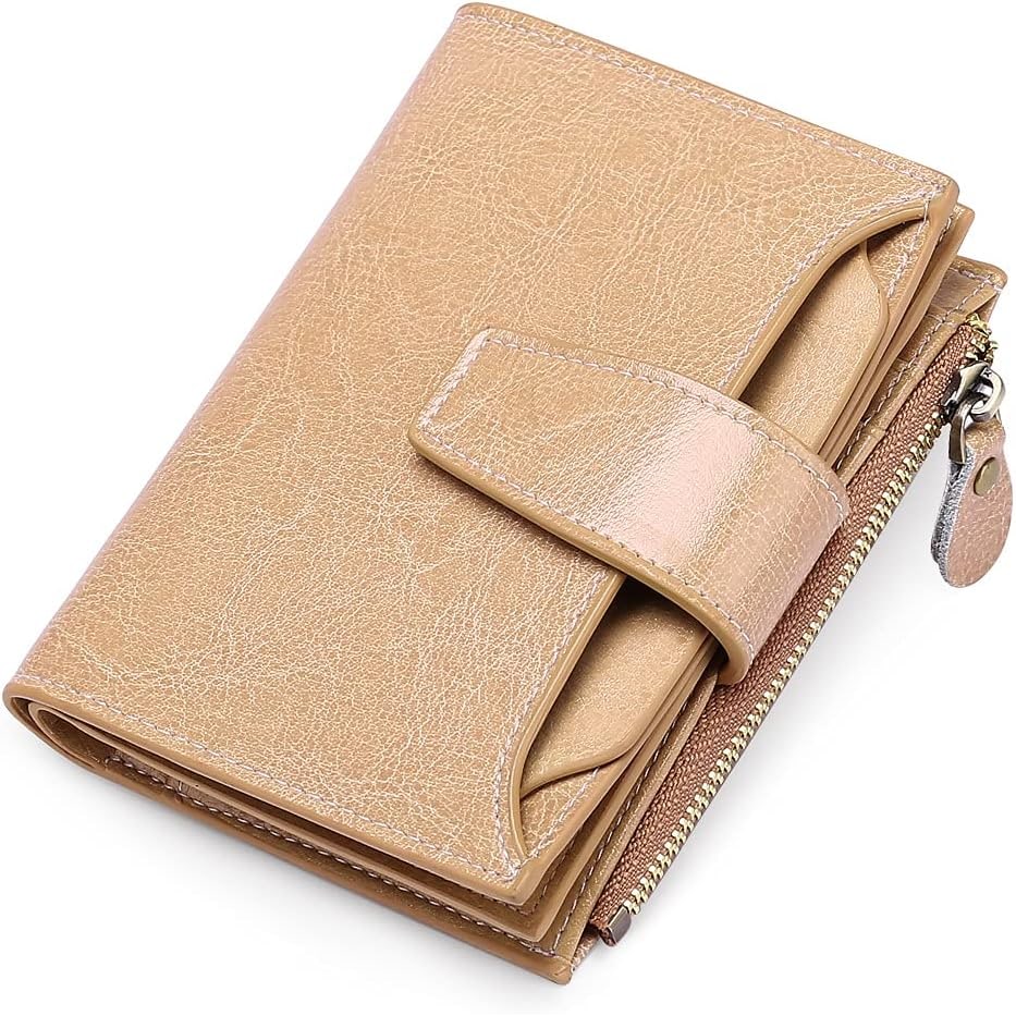 Women's Small Bifold Wallet with Zipper Coin Pocket and RFID Protection - Image 7
