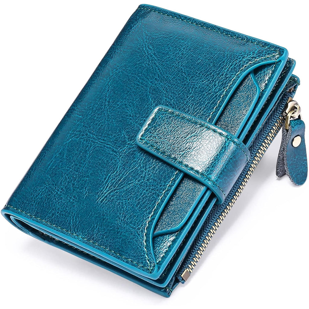Women's Small Bifold Wallet with Zipper Coin Pocket and RFID Protection - Image 9