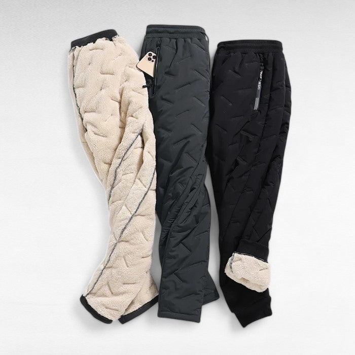 Women's Thermal Fleece Lined Pants with Waterproof Quilted Shell and Drawstring - Image 6