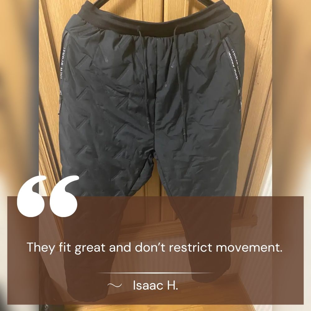 Women's Thermal Fleece Lined Pants with Waterproof Quilted Shell and Drawstring - Image 7