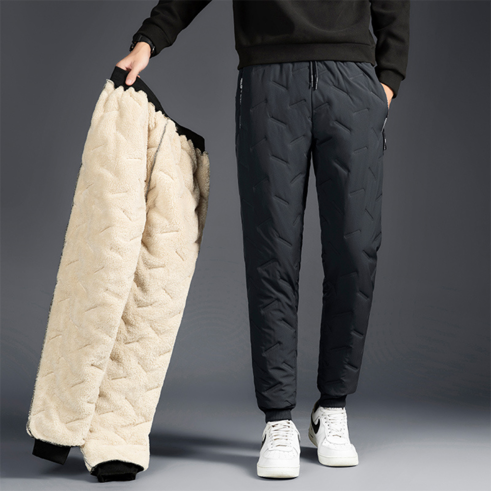Women's Thermal Fleece Lined Pants with Waterproof Quilted Shell and Drawstring - Image 8
