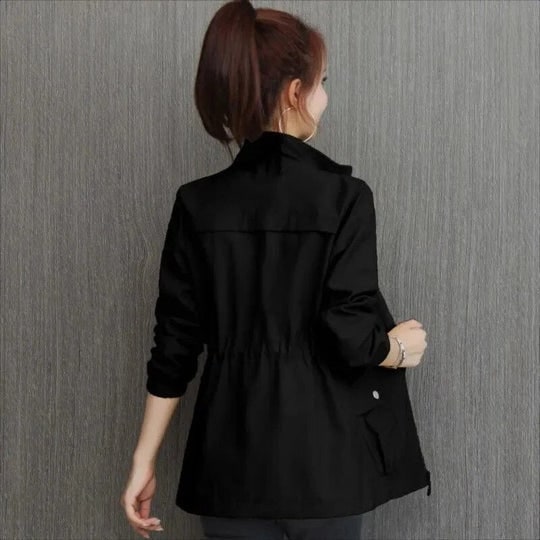 Women's Utility Fleece Jacket with Drawstring Waist and Zip Closure - Image 4