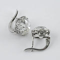 Women's Vintage Drop Leverback Earrings Filigree Zirconia - Image 1