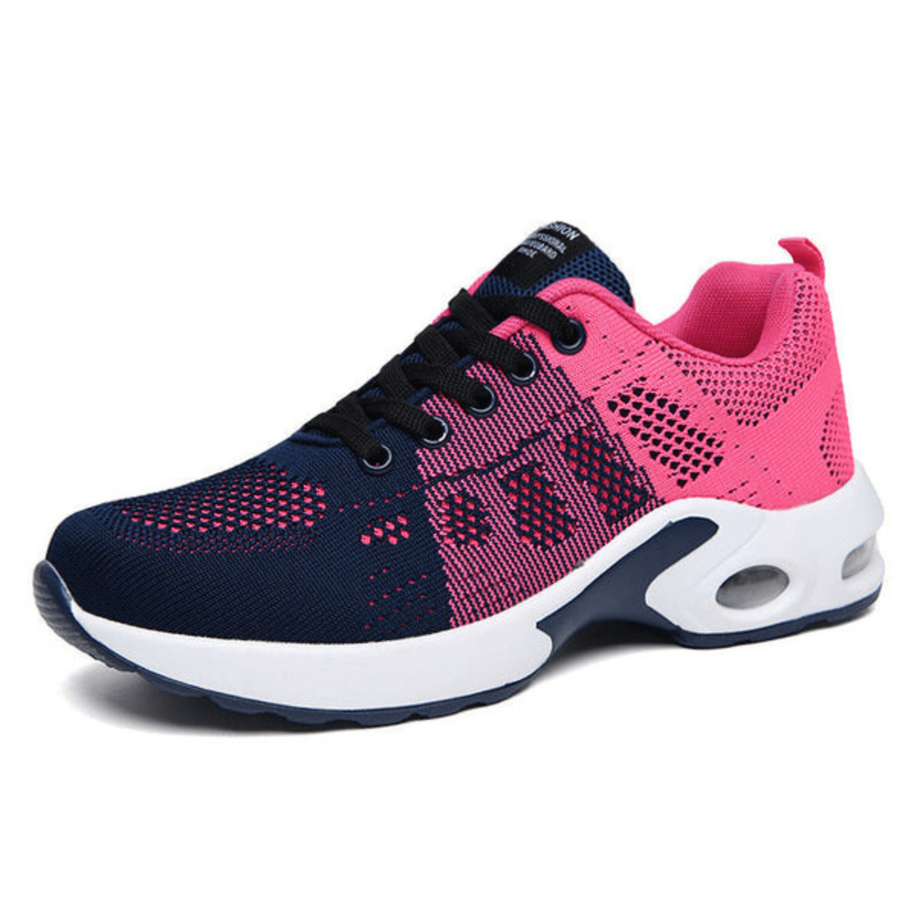 Women's Walking Shoes Sneakers with Mesh Knit Lace-Up and Air Cushion Support - Image 8