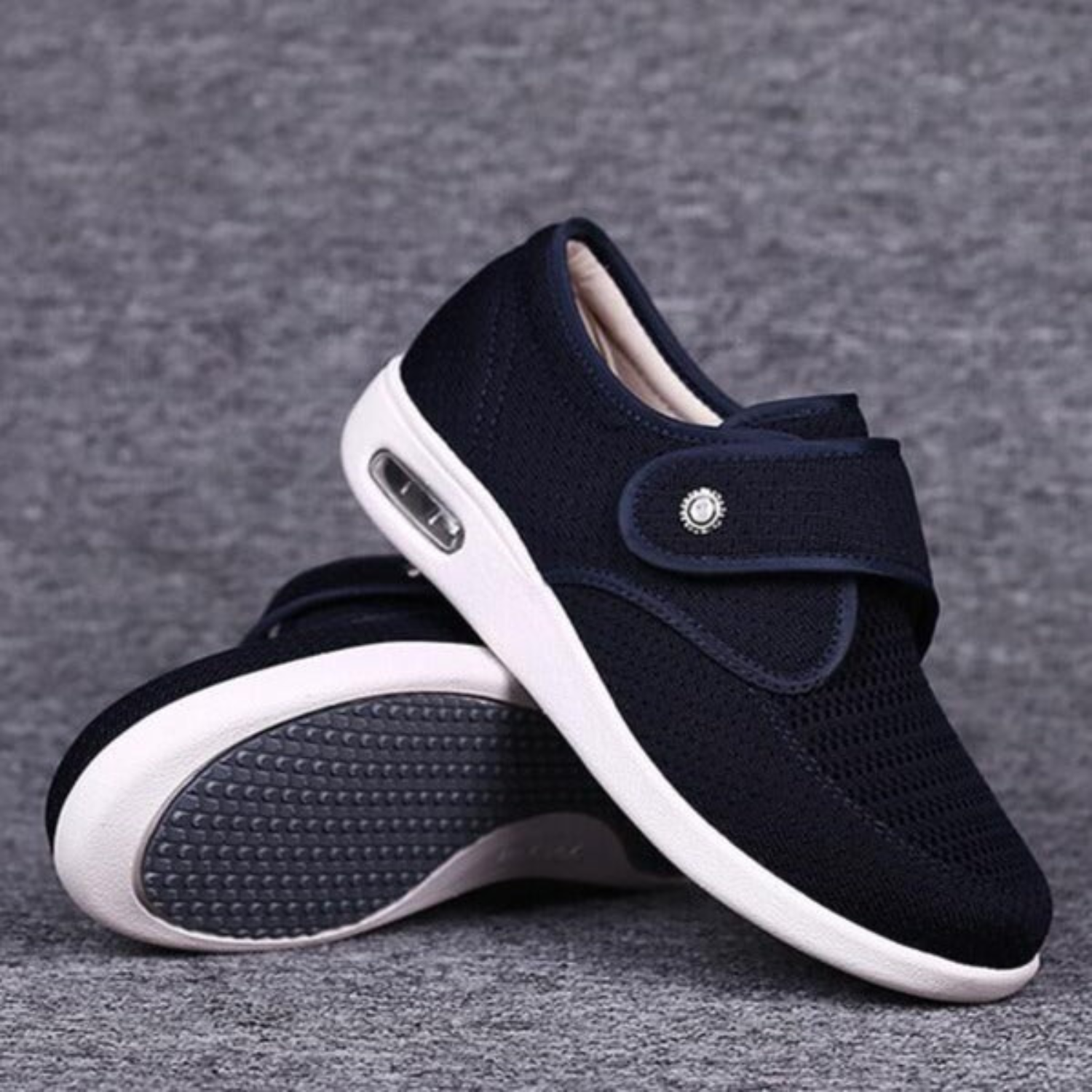 Women's Walking Shoes Wide Fit | Hook Loop Strap - Image 2