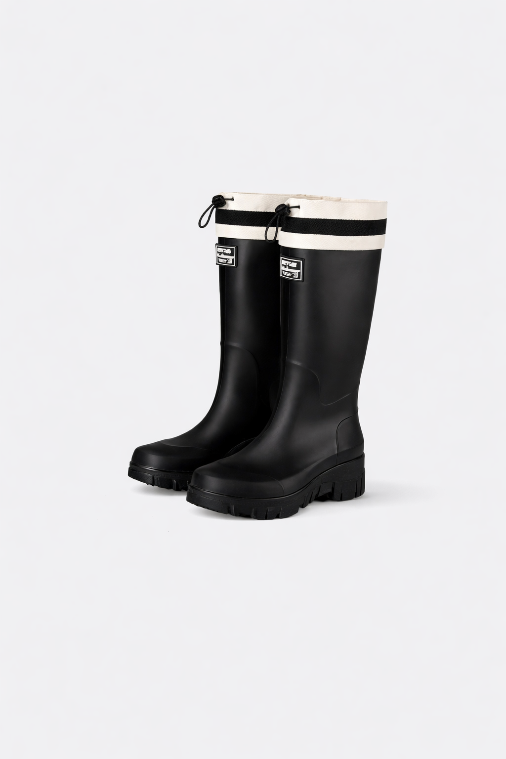 Women's Waterproof Boots with Drawstring Collar and Slip-On Design - Image 6
