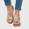 Women's Wedge Sandals Arch Support Orthopedic Adjustable Straps | Cushioned Insole - Image 1