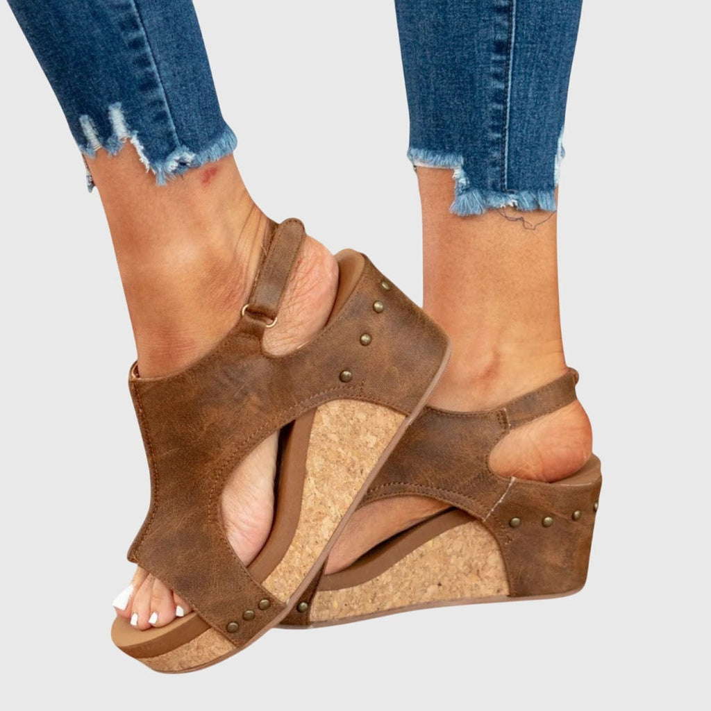 Women's Wedge Sandals Arch Support Orthopedic Adjustable Straps | Cushioned Insole - Image 12