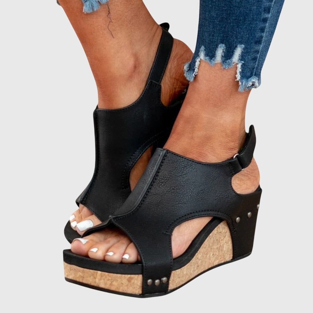 Women's Wedge Sandals Arch Support Orthopedic Adjustable Straps | Cushioned Insole - Image 6