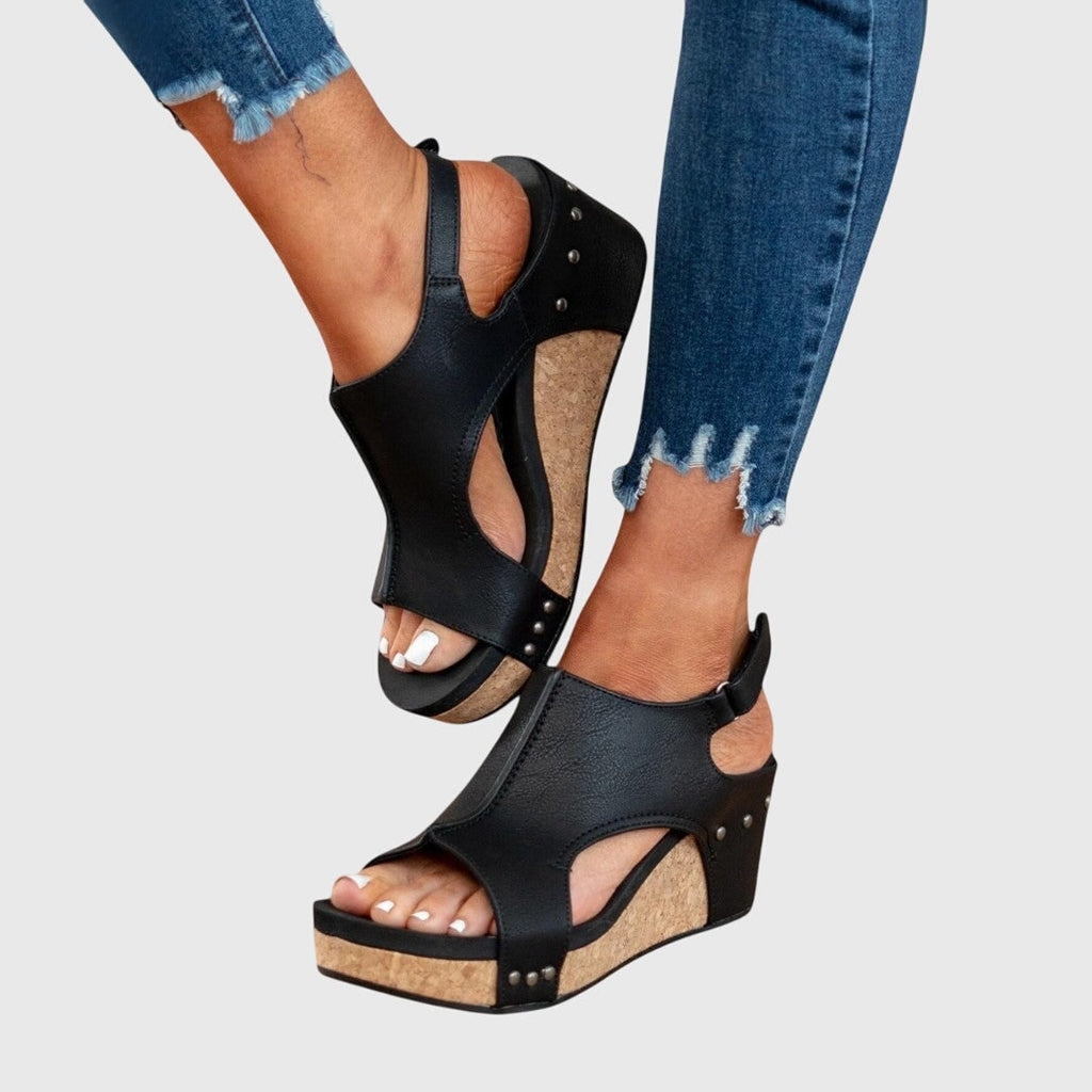 Women's Wedge Sandals Arch Support Orthopedic Adjustable Straps | Cushioned Insole - Image 7