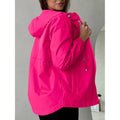 Women's Windbreaker Jacket with Hood and Drawstring Waist - Image 9