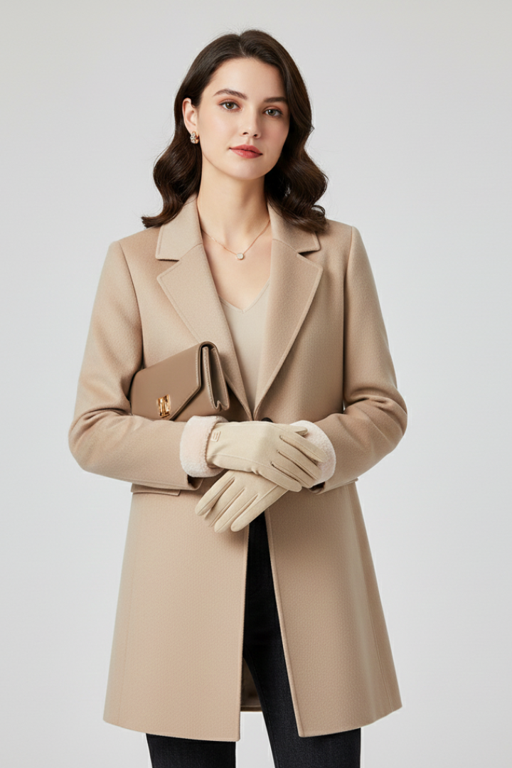 Women's Winter Gloves Insulated with Faux Suede and Fur Cuffs - Image 3