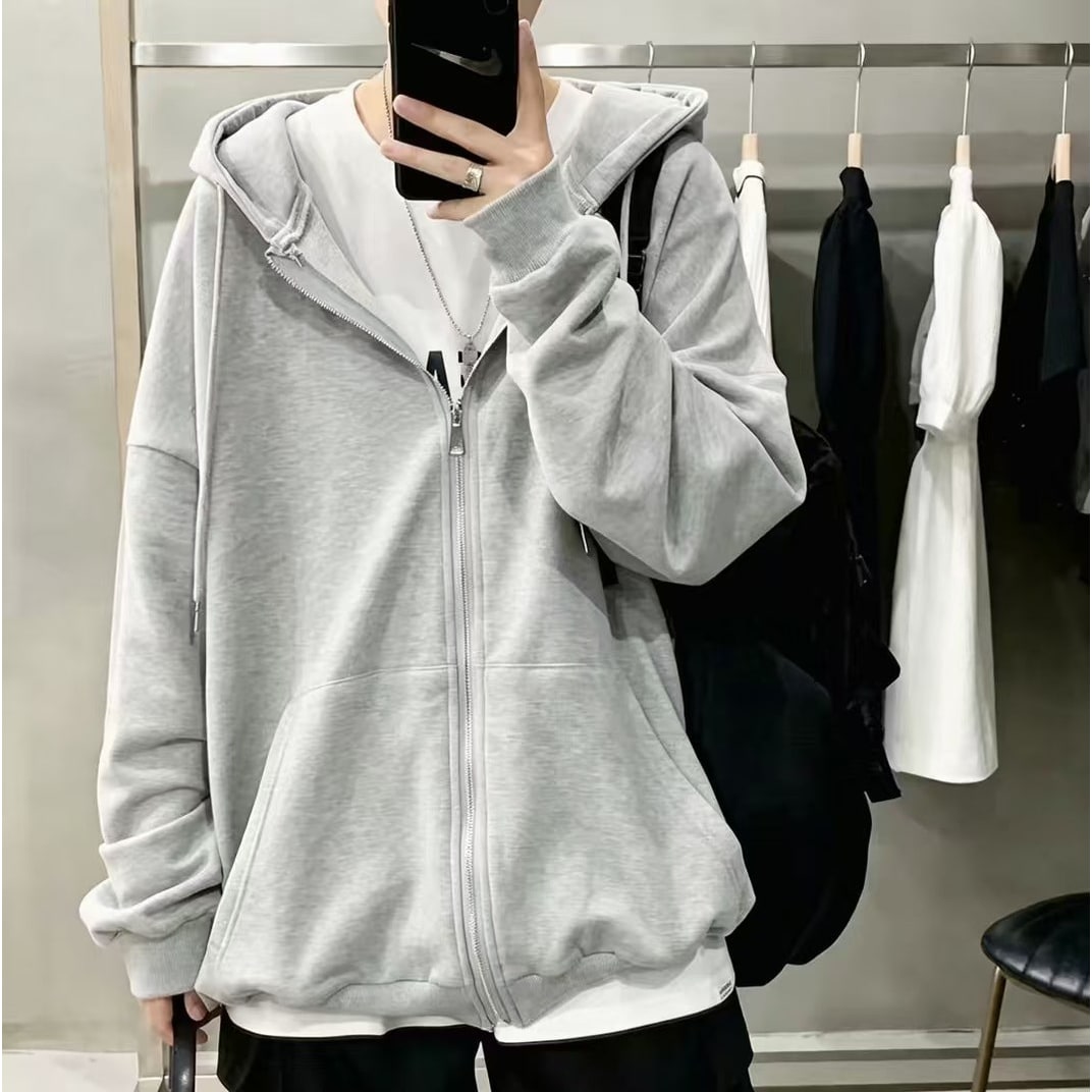 Women's Zip Up Sherpa Lined Fleece Hoodie Jacket with Drawstring Hood - Image 9