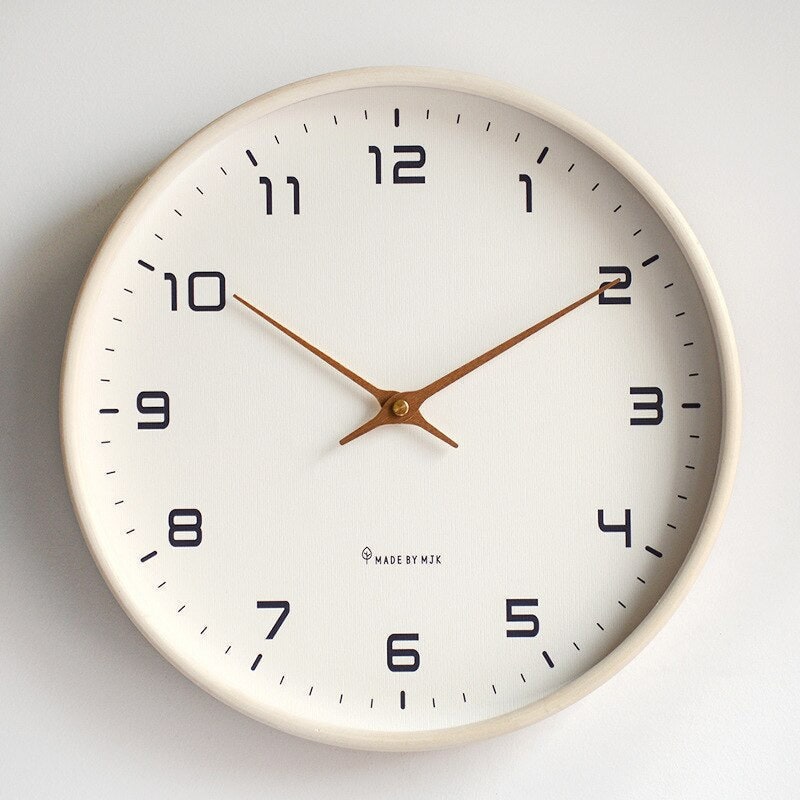Wooden Wall Clock with Minimalist Face and Silent Movement Modern Nordic Design - Image 5
