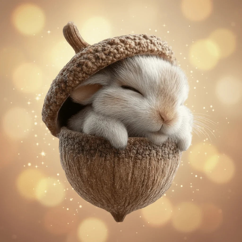 Woodland Christmas Ornaments with Handmade Acorn Animal Design for Tree Decorations - Image 1