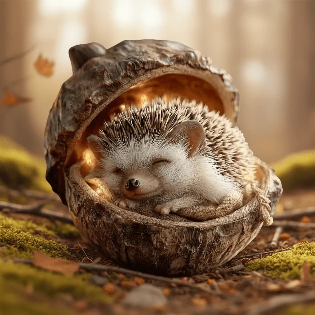 Woodland Christmas Ornaments with Handmade Acorn Animal Design for Tree Decorations - Image 5