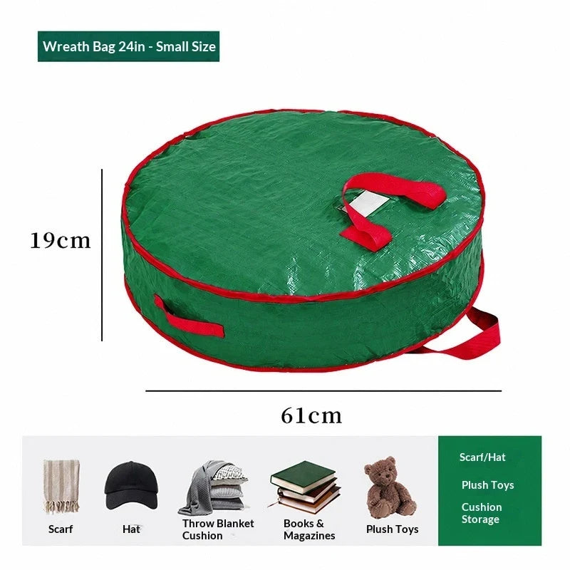 Wreath and Christmas Tree Storage Bag with Dual Zipper - Image 9